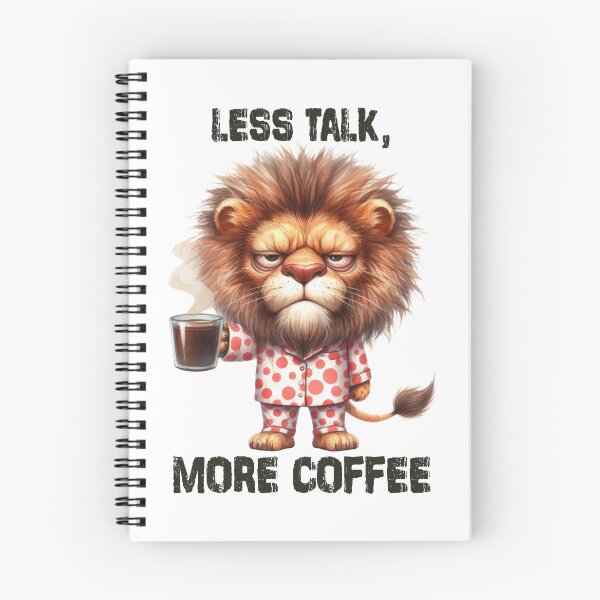 Item preview, Less Talk, More Coffee. Lion designed and sold by BanShopDG.