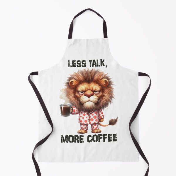 Item preview, Less Talk, More Coffee. Lion designed and sold by BanShopDG.