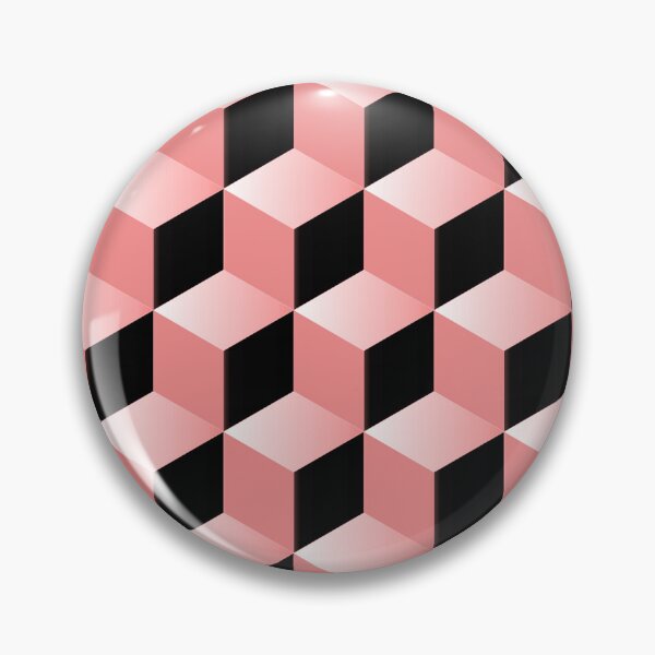 Item preview, Pink 3d Geometric Cube Pattern designed and sold by Bunmigraphics .