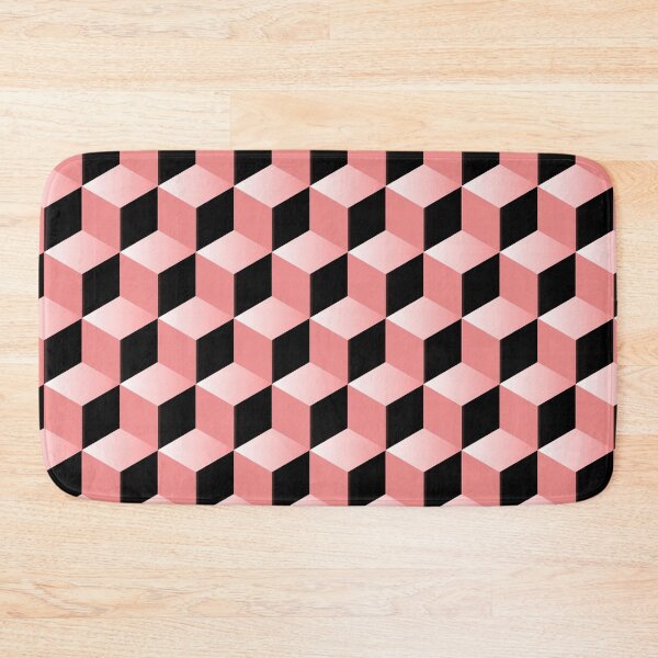 Item preview, Pink 3d Geometric Cube Pattern designed and sold by Bunmigraphics .