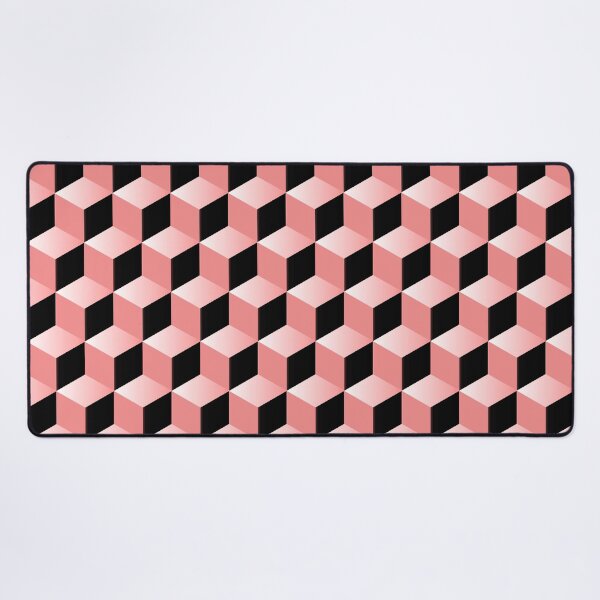 Item preview, Pink 3d Geometric Cube Pattern designed and sold by Bunmigraphics .