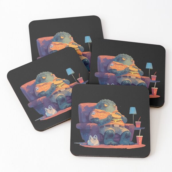 Item preview, Alien eating burger designed and sold by Quirkyaesthetics.