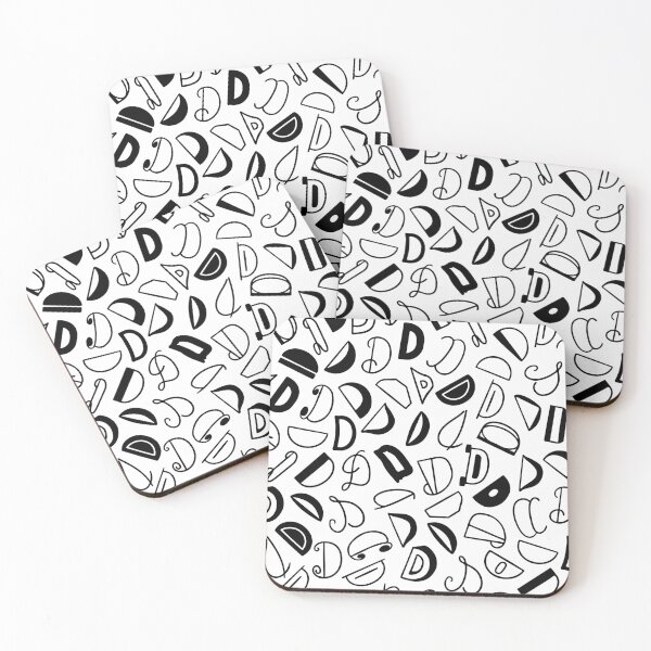 Item preview, Hand drawn Letter D pattern designed and sold by AusraB.