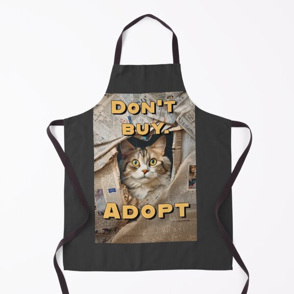 Item preview, DONT BUY ADOPT. CUTE STREET CAT DESIGN designed and sold by La Loca.