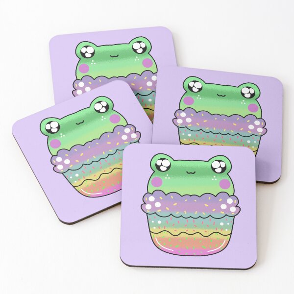 Item preview, Cute kawaii frog chibi cake designed and sold by Quacktails.