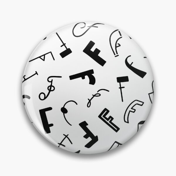 Item preview, Hand drawn Letter F pattern designed and sold by AusraB.