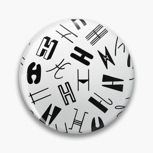 Item preview, Hand drawn Letter H pattern designed and sold by AusraB.