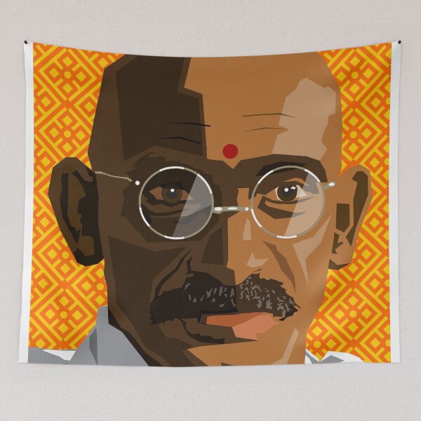 Item preview, Graphic image of Gandhi designed and sold by Hugh Whyte.