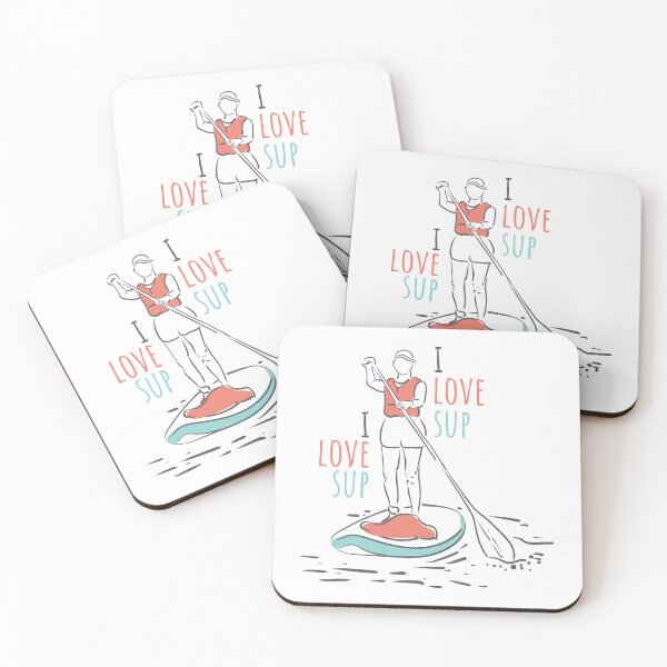 Item preview, I love paddleboard sup in lineart designed and sold by Deepness2023.