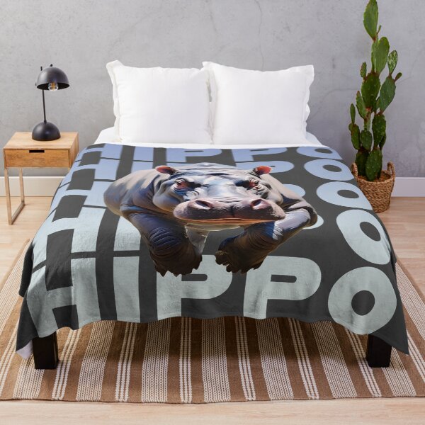 Item preview, Hippopotamus wild animal design travel gif designed and sold by La Loca.