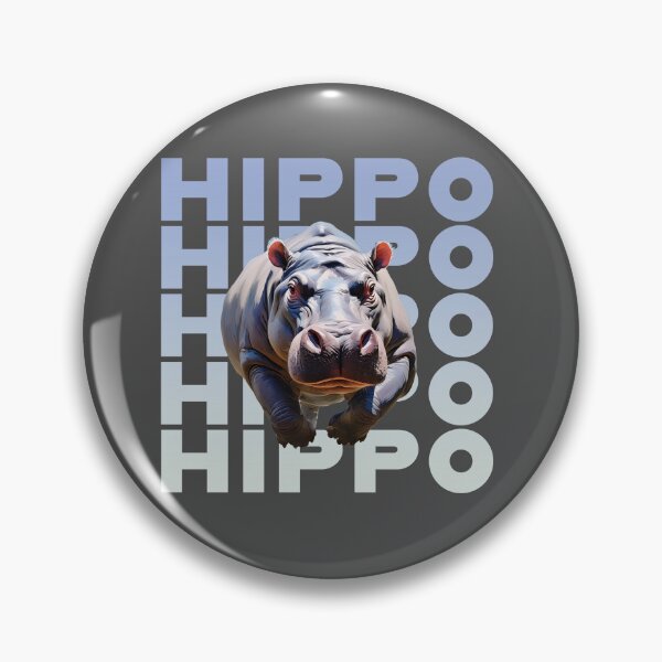 Item preview, Hippopotamus wild animal design travel gif designed and sold by La Loca.