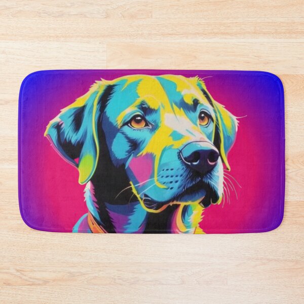 Item preview, Neon Labrador, Vibrant Pop Art Portrait designed and sold by SportyAndArtful.
