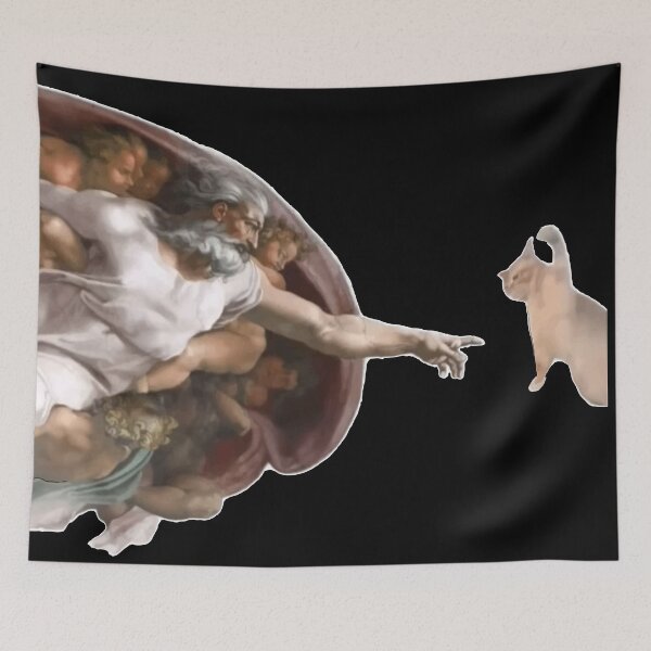 Item preview, Cat vs God designed and sold by HipsterAnimals.
