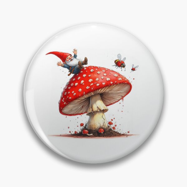 Item preview, Gnome falling of a mushroom after "Kabouter Spillebeen" designed and sold by YukiKenji.