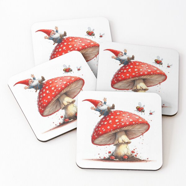 Item preview, Gnome falling of a mushroom after "Kabouter Spillebeen" designed and sold by YukiKenji.
