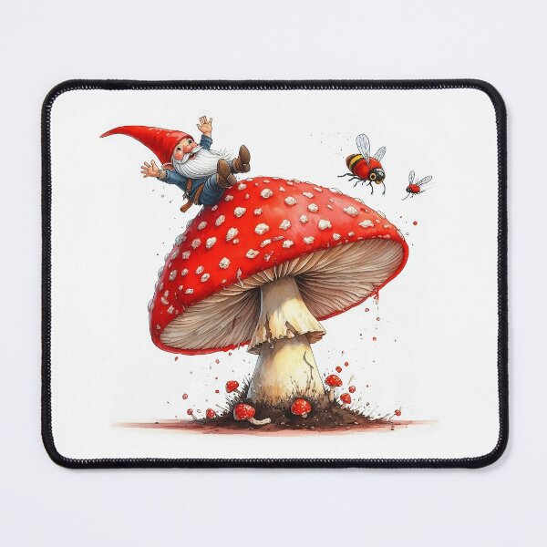 Item preview, Gnome falling of a mushroom after "Kabouter Spillebeen" designed and sold by YukiKenji.