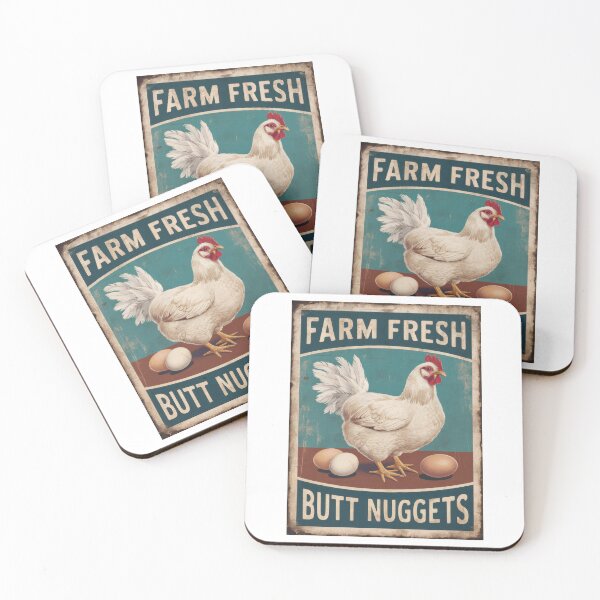 Item preview, Farm Fresh Butt Nuggets designed and sold by Angry Swan Designs.