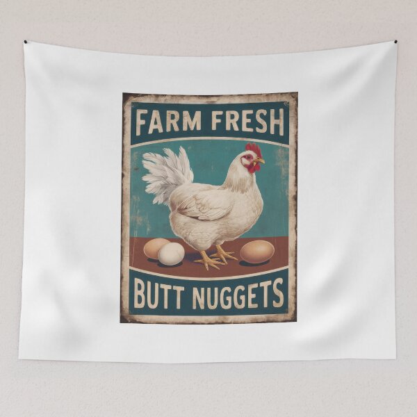 Item preview, Farm Fresh Butt Nuggets designed and sold by Angry Swan Designs.