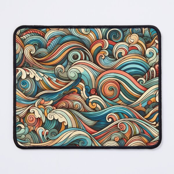 Item preview, Waves Paint Art Design designed and sold by aisublime.
