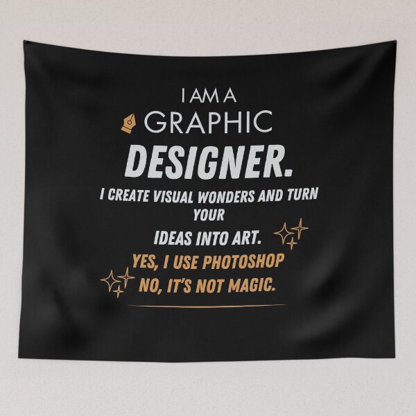 Item preview, I am a graphic designer designed and sold by wanessacreative.