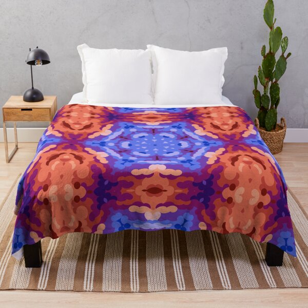 Item preview, Retro Mandala Blue Purple and Red designed and sold by WormholeOrbital.
