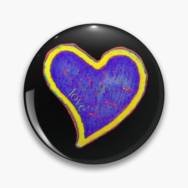 Item preview, Loveheart blue and yellow designed and sold by FlossOrFi.