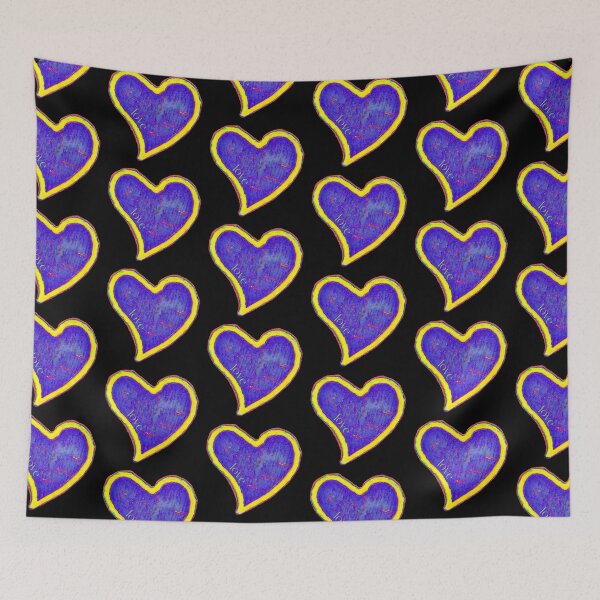 Item preview, Loveheart blue and yellow designed and sold by FlossOrFi.