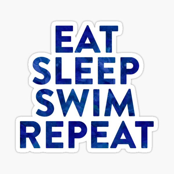 Eat Sleep Swim | Swimming Swimmer Sticker