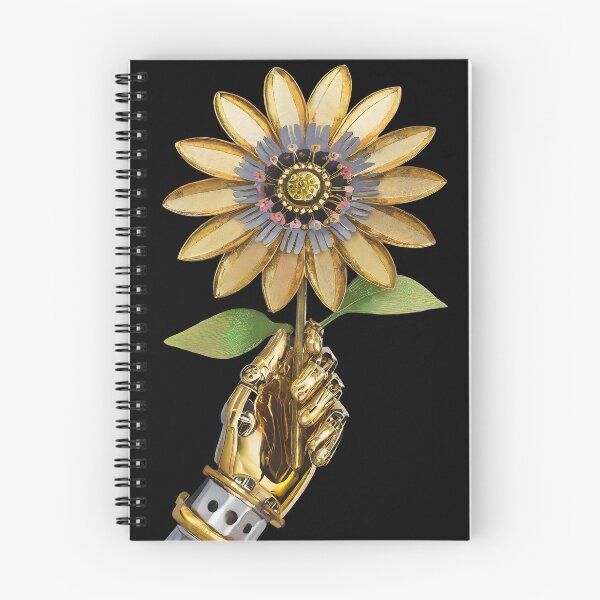Item preview, Robot Hand Holding A Sunflower designed and sold by Lee Hiller Designs.