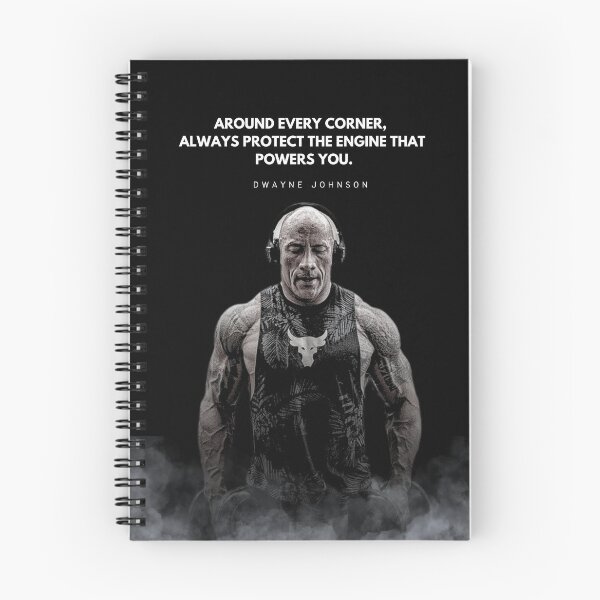 Item preview, The Rock Motivational Quote Portrait designed and sold by SuccessInsanity.