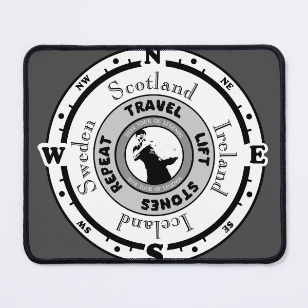 Item preview, Travel Lift Stones Repeat 2024 Stone Lifting Tour Of Legends  Feats of Strength designed and sold by SmileThreads.