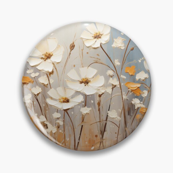 Item preview, Yarrow - Impasto Floral designed and sold by KootenayDesigns.