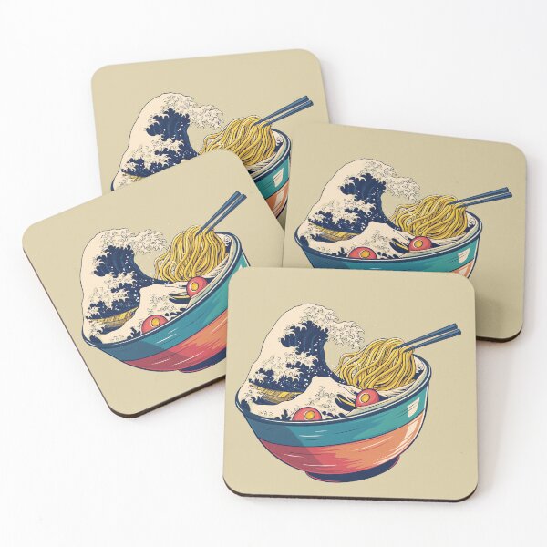 Item preview, Tsunami of ramen japan great wave bowl designed and sold by TankandDPS.