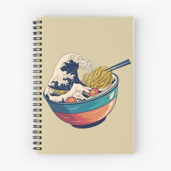 Item preview, Tsunami of ramen japan great wave bowl designed and sold by TankandDPS.