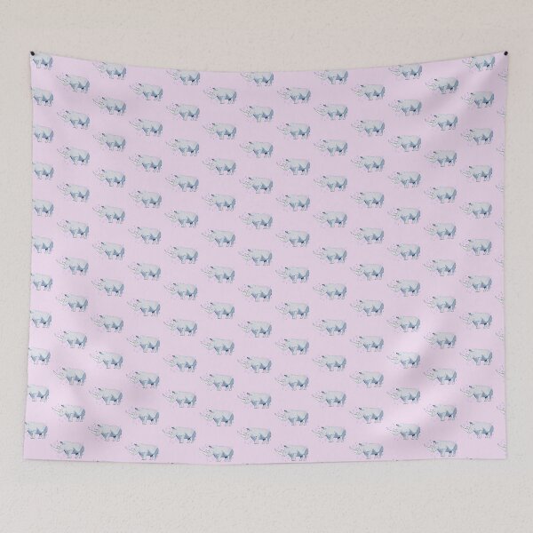 Item preview, Cute rhino illustration  designed and sold by YaraCuteArt.