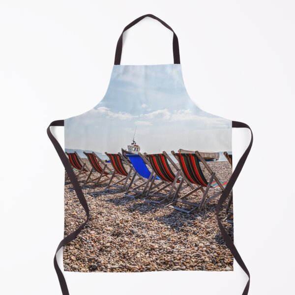 Item preview, Deckchairs In A Row On Beer beach, Devon, England designed and sold by Paul Thompson Photography.