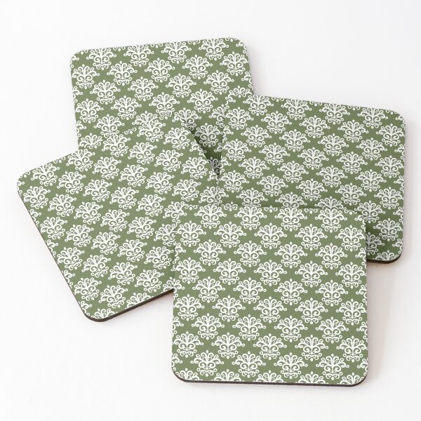 Item preview, Seamless Damask Pattern Green #2 designed and sold by MadeInR.