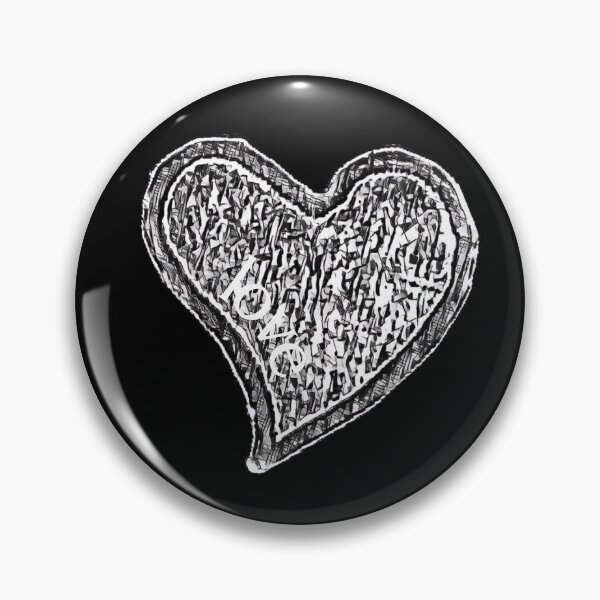 Item preview, Loveheart black and white designed and sold by FlossOrFi.