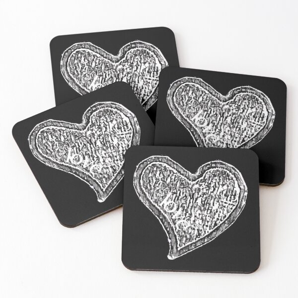 Item preview, Loveheart black and white designed and sold by FlossOrFi.