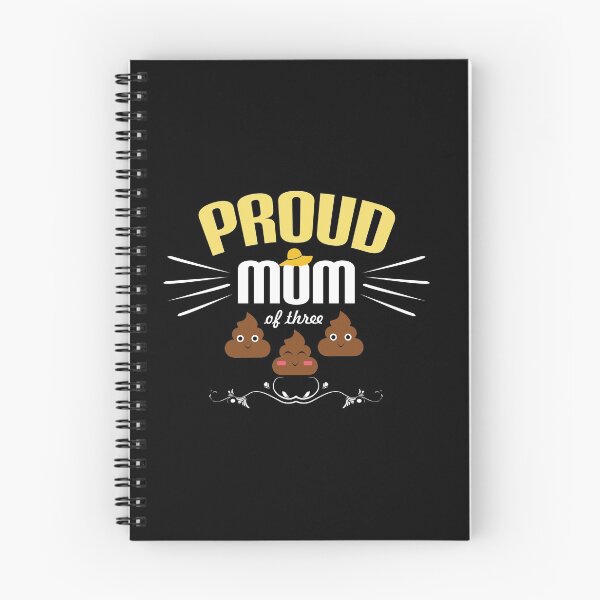 Item preview, Proud Mom Of Three Poop Funny  mothersday design t shirt mobile covers etc designed and sold by Burhan J Tees LTD.