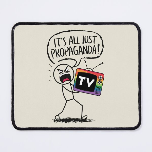 Item preview, Skeptical Static: A Tiny Truth Teller Holding TV designed and sold by SweetLog.