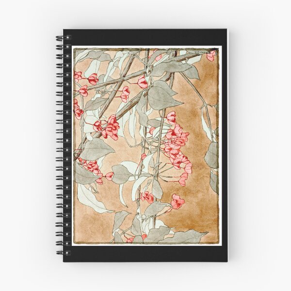 Item preview, Burning Bush Flowers 1915 Hannah Borger Overbeck designed and sold by RocketshipRetro.