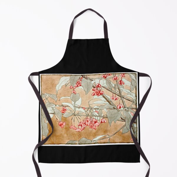 Item preview, Burning Bush Flowers 1915 Hannah Borger Overbeck designed and sold by RocketshipRetro.