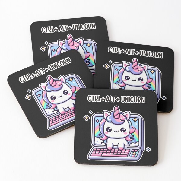 Item preview, Cute Unicorn Emerging from Computer Screen designed and sold by Brudy-R.