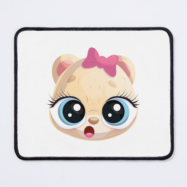 Item preview, Funny bear face with big eyes designed and sold by IrinaCuteLab.