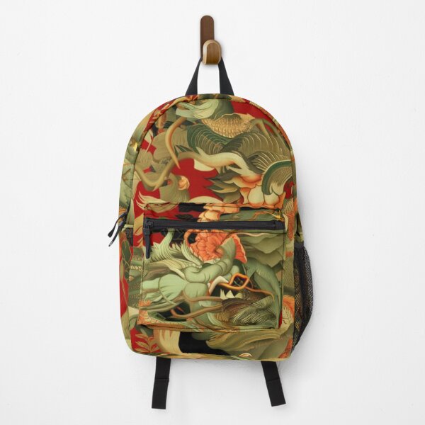 Item preview, Traditional Chinese Dragon Red And Green Pattern  designed and sold by InspiredCreatives.