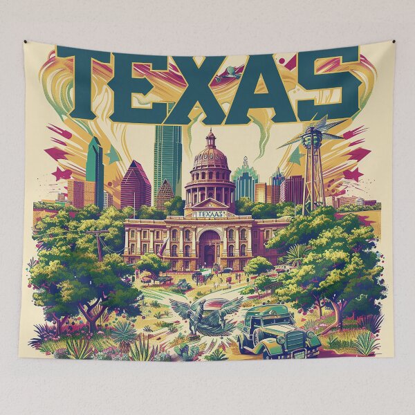 Item preview, Texas City Art designed and sold by nomiraclehere.