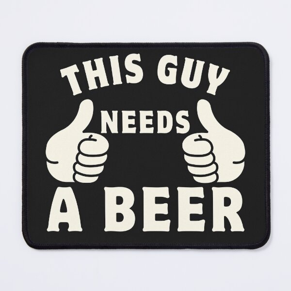 Item preview, This Guy Needs A Beer Essential T-Shirt designed and sold by padeddesignart.