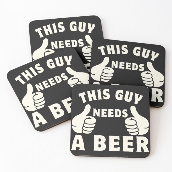 Item preview, This Guy Needs A Beer Essential T-Shirt designed and sold by padeddesignart.