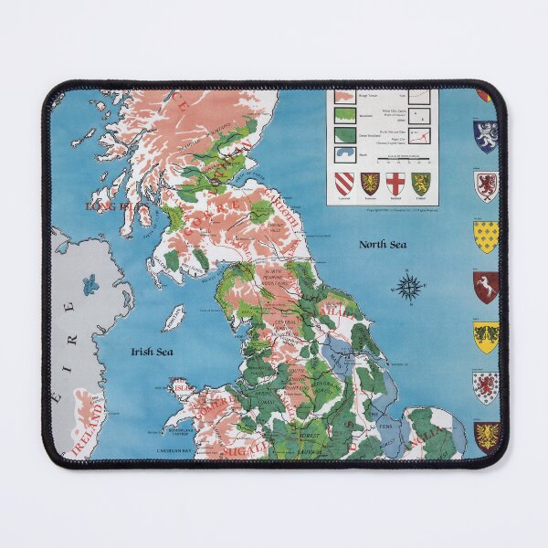 Item preview, Pendragon Classic Britain Map designed and sold by Chaosium.